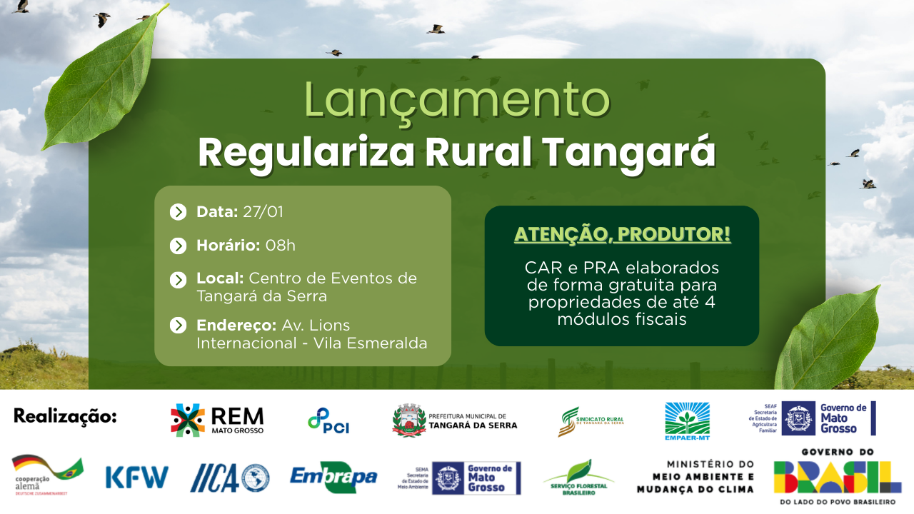 REGULARIZA RURAL TANGARÁ DA SERRA