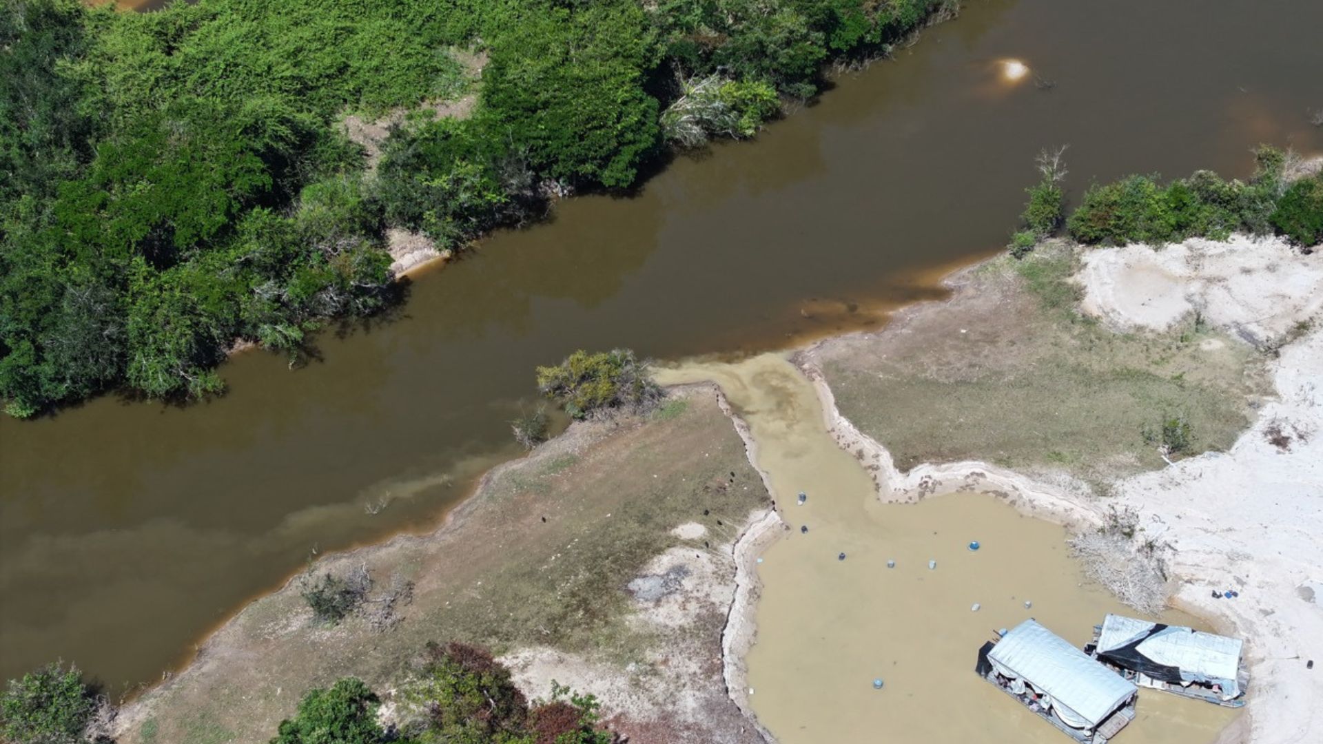 Sema realiza operação para coibir garimpo ilegal e evitar contaminação de água fornecida à população