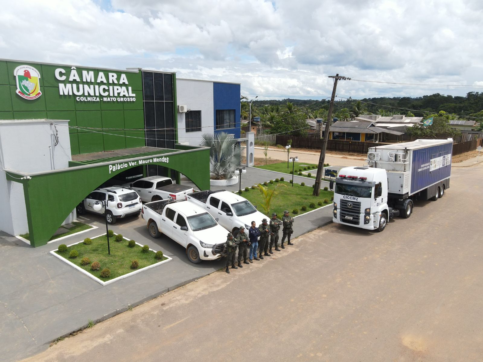 Centro Integrado de Comando e Controle Móvel (CICCM) imagem sem descrição.